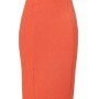 burnt-orange-pencil-skirt-with-back-lap-front-view