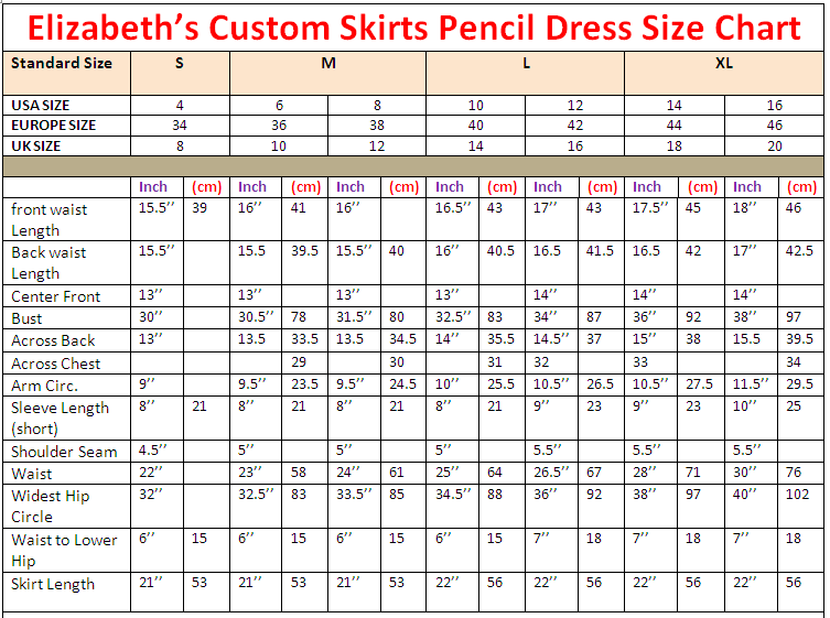 Size Chart Us To Eu Clothes