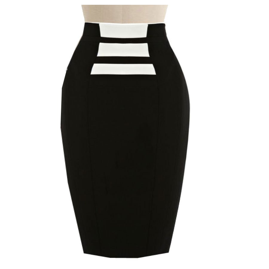 Black And White Pencil Skirt 78