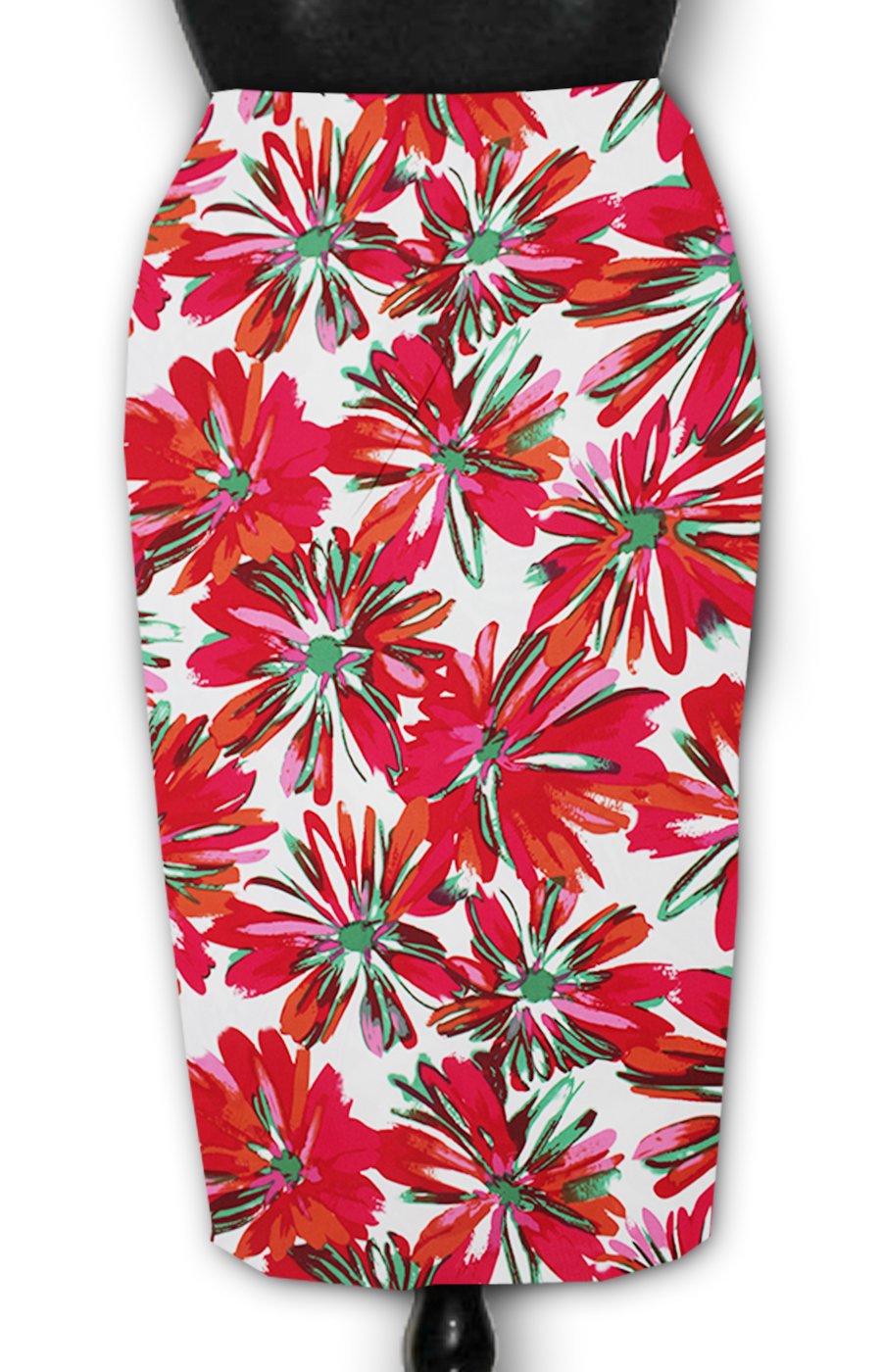 Multi Colors Floral Pencil Skirt Elizabeth's Custom Skirts