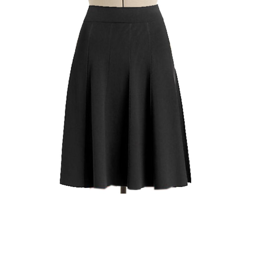 Flared Black Skirt 105