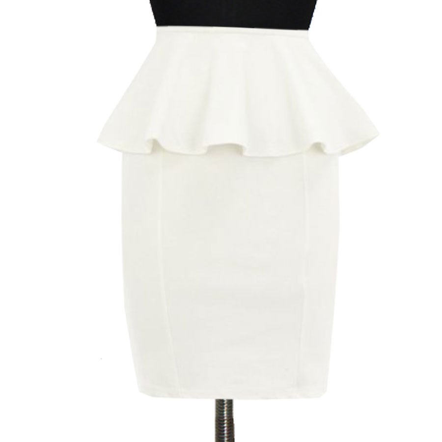 White Plus Size Skirt 34