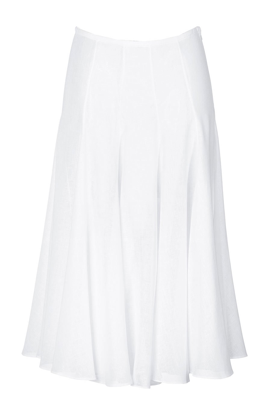 Long White Flared Bridal Satin Skirt | Elizabeth's Custom Skirts