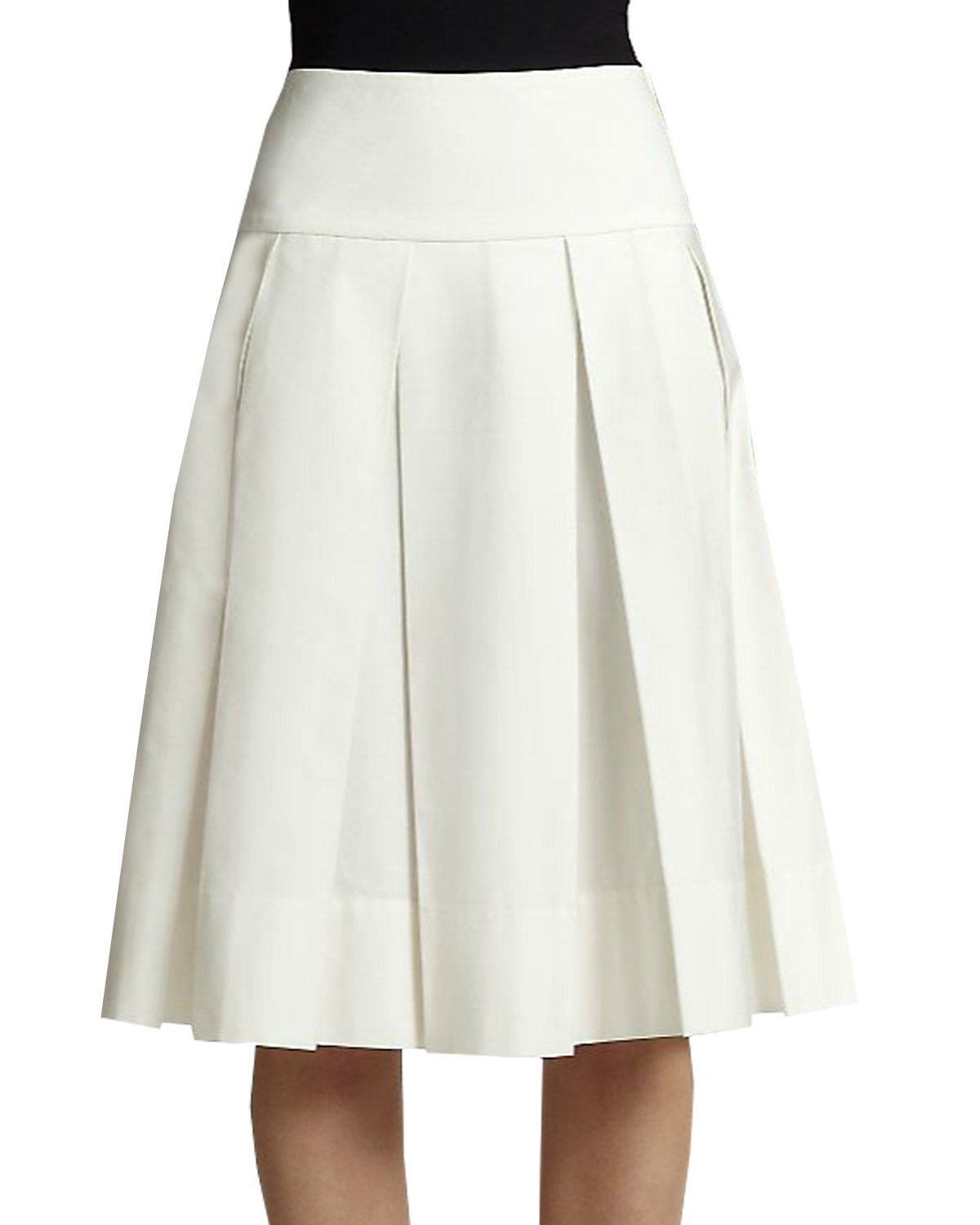 Cream Pleated Skirt 108