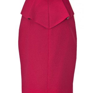 Wool Blend Pencil Skirt with Peplum, Custom Made to Fit, Fully Lined ...