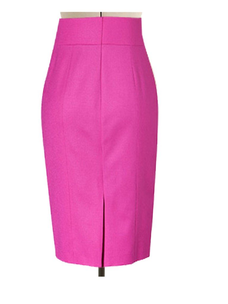 Fully lined Pink Pencil Skirt, custom handmade to fit – Elizabeth's ...