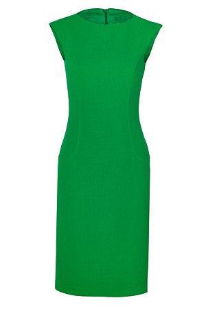 Palm Green Sheath Pencil Dress, Custom Handmade, Fully Lined, Wide ...