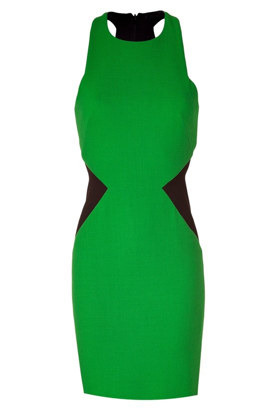 Black and Green Pencil Dress, Custom Handmade, Fully Lined, Wide ...