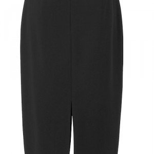 Black Double Split Skirt, Fully Lined, Custom Handmade to Fit, Wool ...
