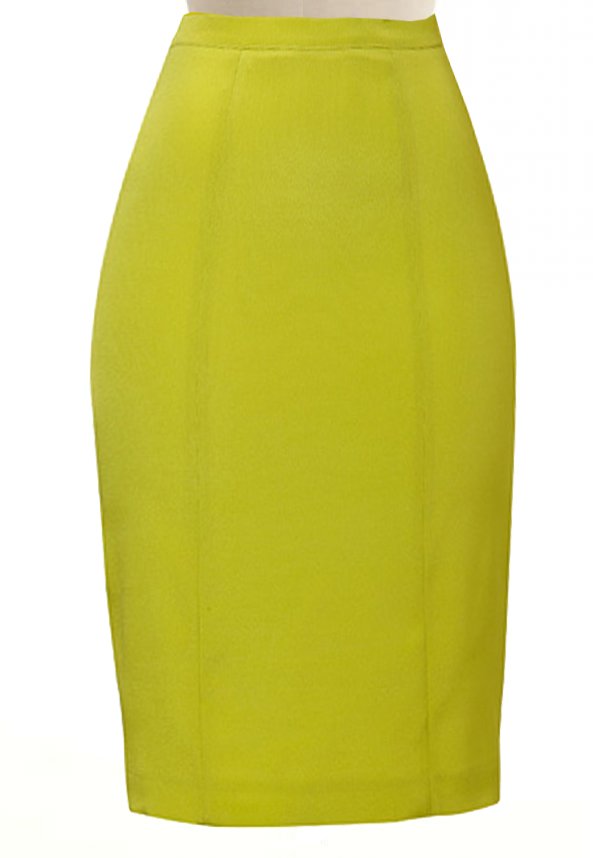Lime Pencil Skirt, Custom Handmade, Fully Lined, Wide Choices of Fabric ...