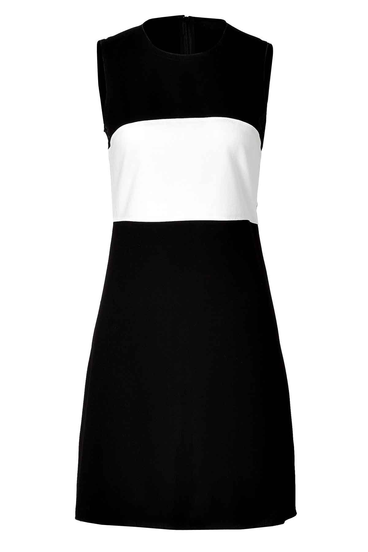 Black and White Wool Blend Dress, Custom Fit, Handmade, Fully Lined ...