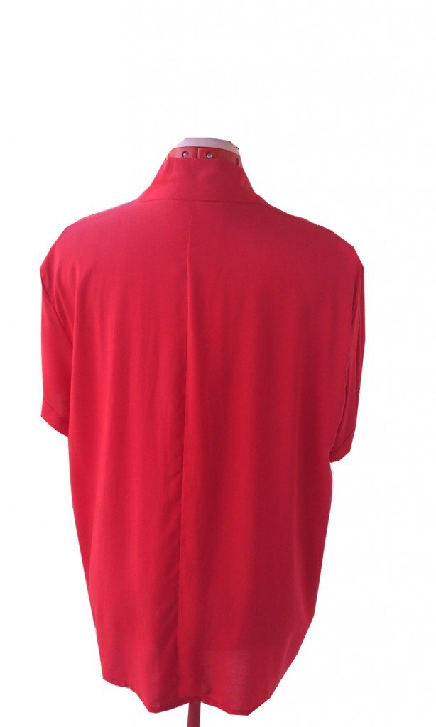 Red Casual wear Blouse, Custom Made, Fully Lined, Handmade – Elizabeth ...