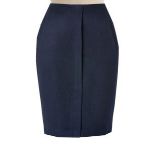 Wool Blend Deep Blue Pencil Skirt – Elizabeth's Custom Skirts