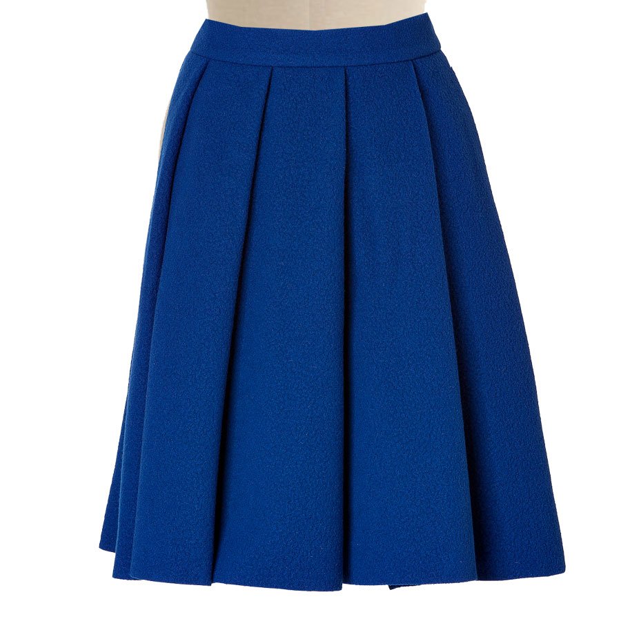 Royal Blue Pleated Skirt – Elizabeth's Custom Skirts