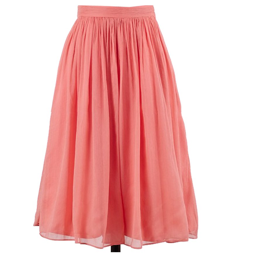 Coral Chiffon Skirt – Elizabeth's Custom Skirts