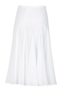 Plus Size Long White Flared Bridal Satin Skirt – Elizabeth's Custom Skirts