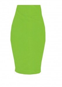 Bright Shocking Green Spandex Pencil Skirt – Elizabeth's Custom Skirts