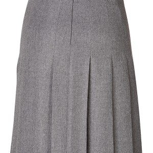 Gray Wool Blend pleated skirt – Elizabeth's Custom Skirts