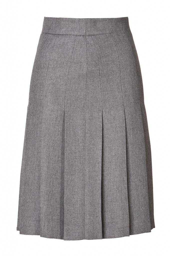 Gray Wool Blend pleated skirt – Elizabeth's Custom Skirts