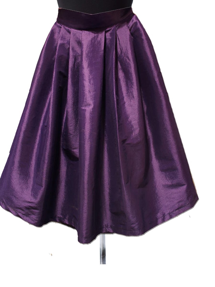 Satin Pleated Skirts – Elizabeth's Custom Skirts