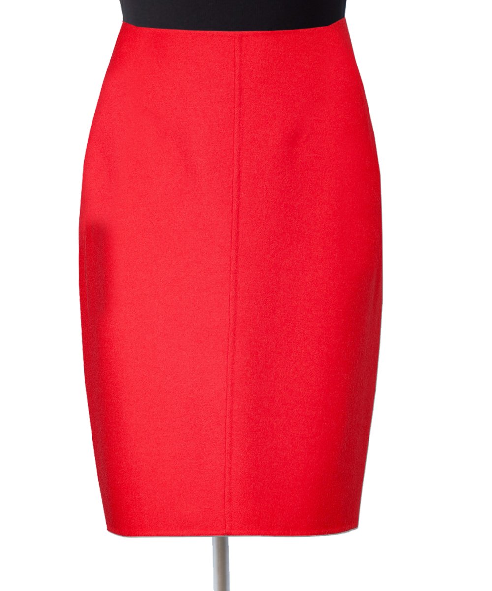 Plus Size Red Linen Pencil Skirt – Elizabeth's Custom Skirts