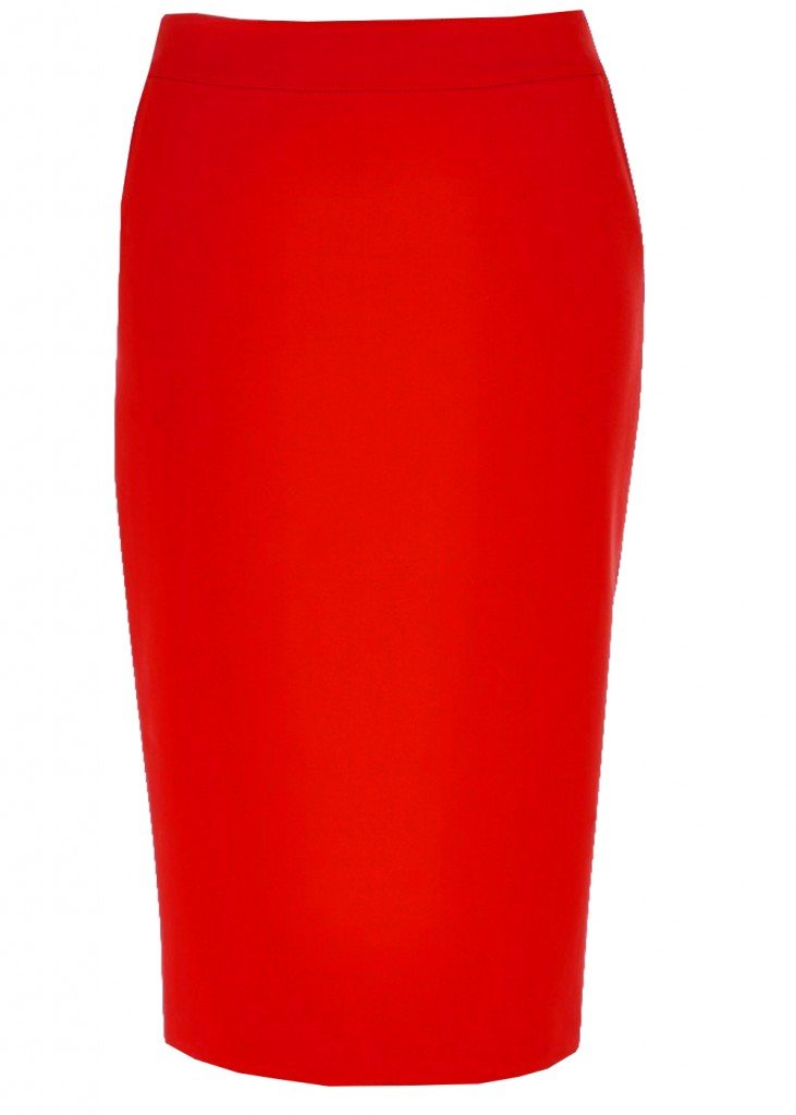 Plus Size Classic Red Pencil Skirt – Elizabeth's Custom Skirts